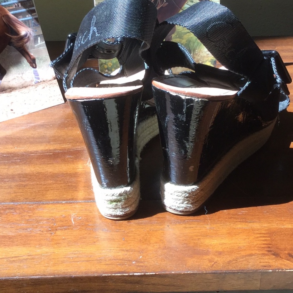 Coach sandal festival cowgirl rodeo chic Sunday brunch farmer’s market shoe heel - Picture 6 of 10